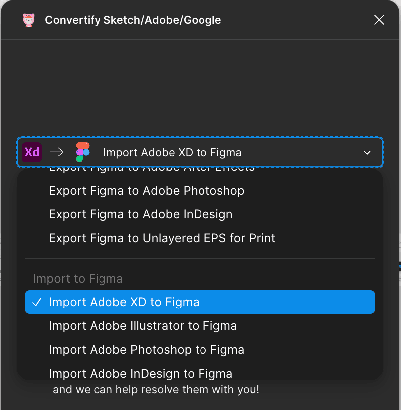 Import Adobe XD to Figma